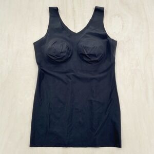 Bali Shapewear Camisole Women XL Black Seamless Smoothing DF0057 Minimalist Base